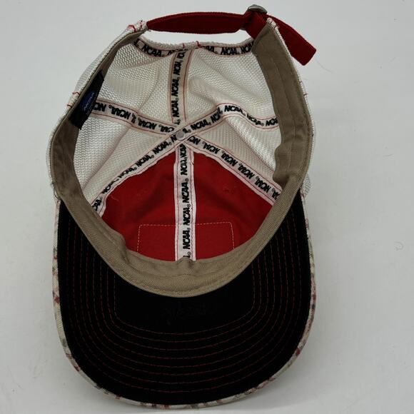 NCAA Ohio State Buckeyes Hat Mens OSFA Strapback Adjustable Plaid Bill Mesh Cap - Picture 6 of 8